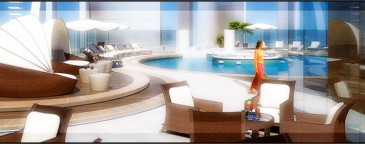 Vista piscina hotel Airone